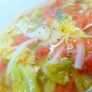 あっさり野菜スープ＊セロリ・トマト・玉葱・キャベツ